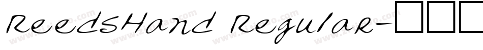 ReedsHand Regular字体转换